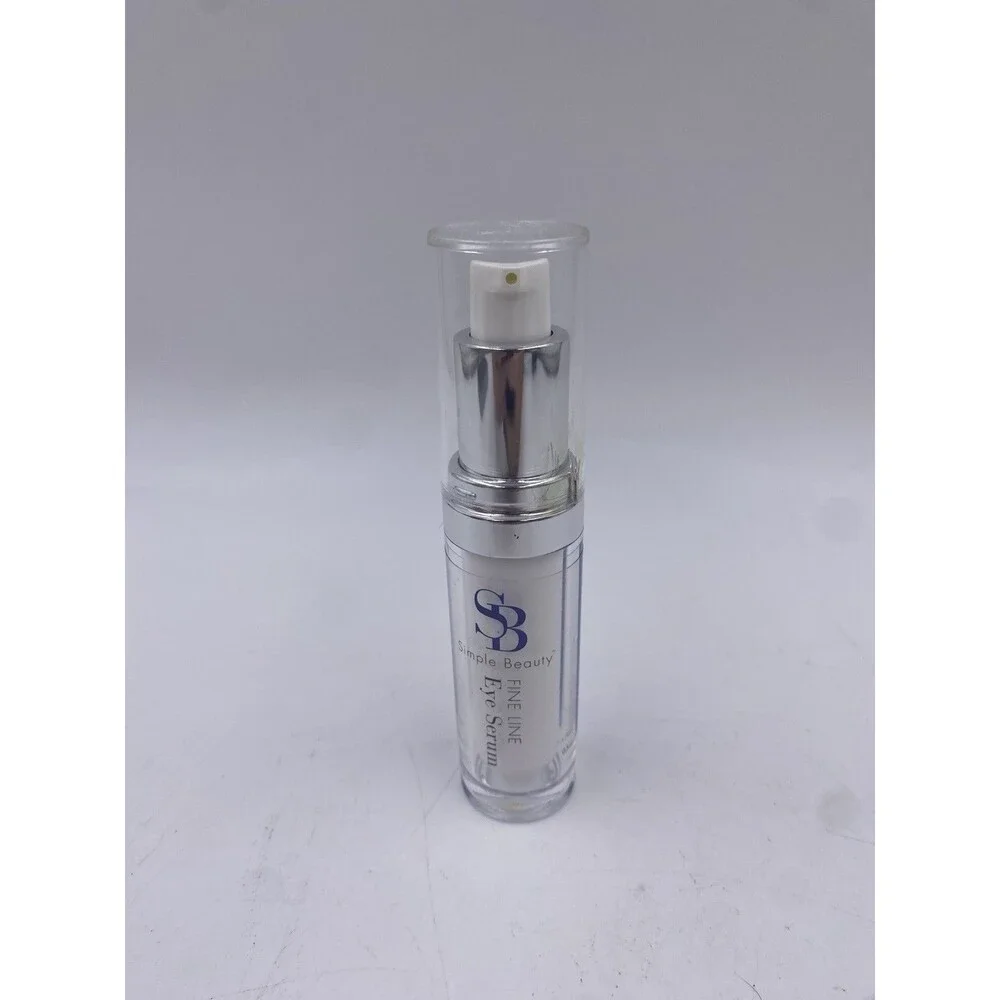 Simple Beauty Fine Line Eye Serum 0.5 Oz. New Cracked Lid